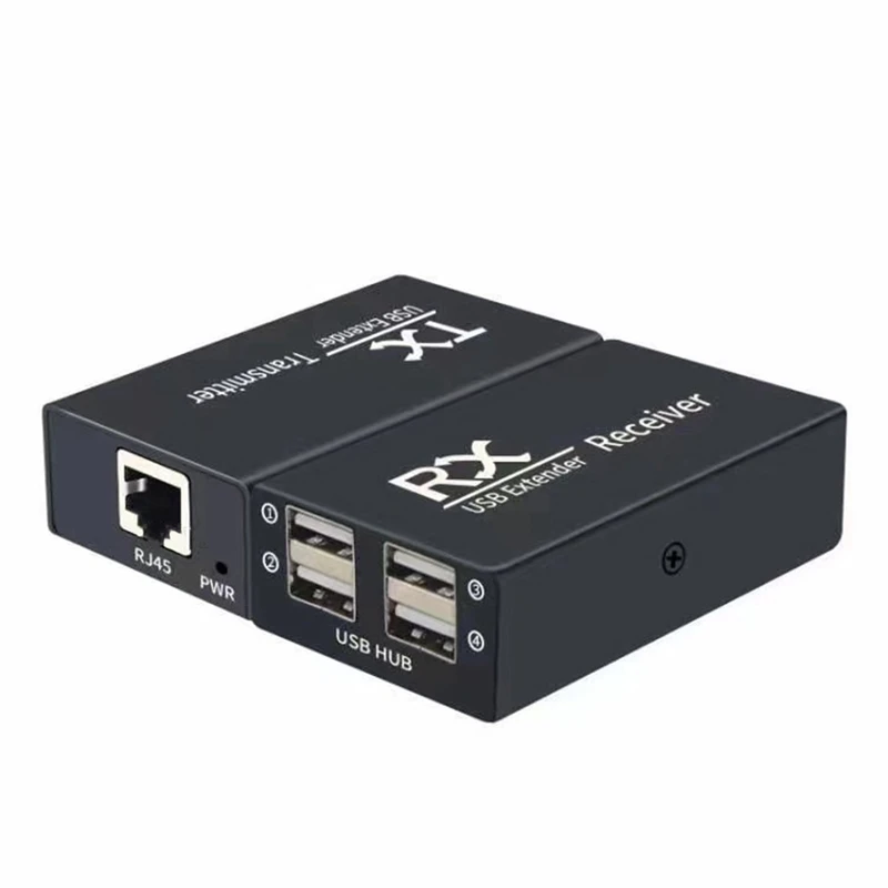 120M Usb Extender 4 Porte Usb2.0 Hub Extender Over Rj45 Ethernet Usb Utp Estensione Trasmettitore Ricevitore