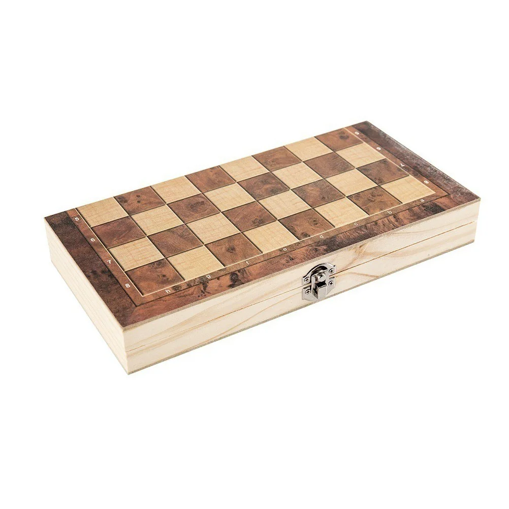 1 Set Tre In Uno Scacchiera In Legno Scacchiera Scacchi In Legno Dama Backgammon