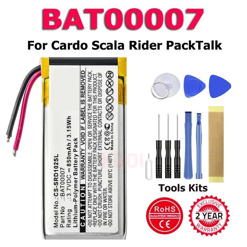 Nuova Batteria Del Telefono Per Batteria Mando Scala Rider Packtalk Bat00007 In Stock