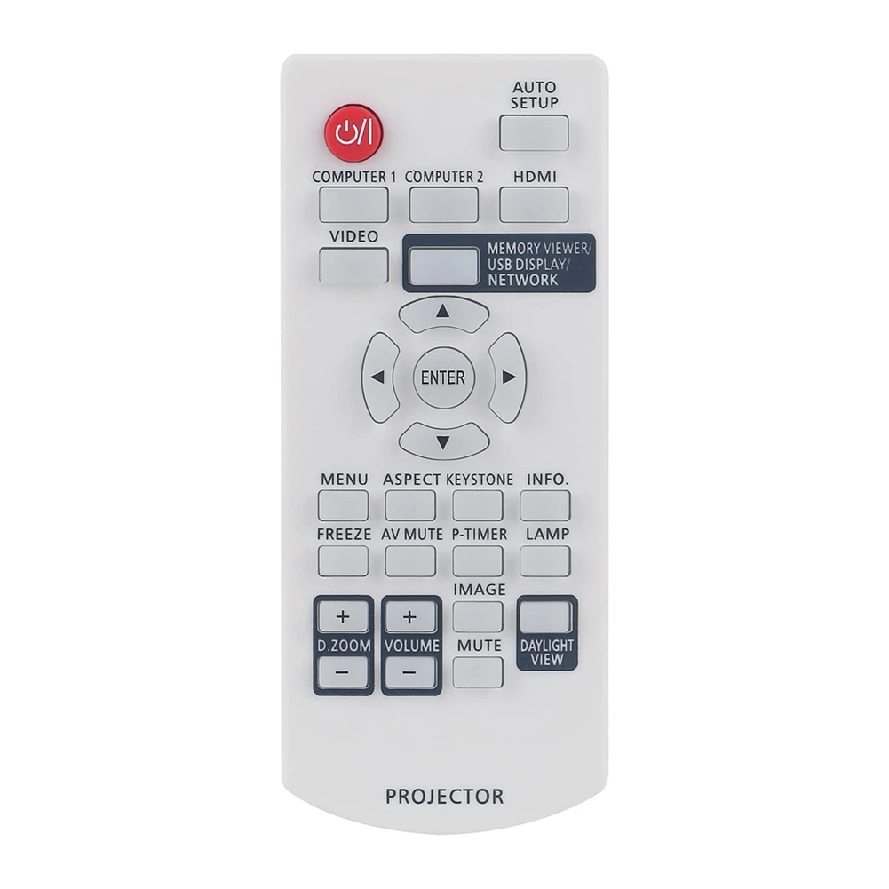 Telecomando Sostitutivo Per Videoproiettore Lcd Panasonic Pt-Lb382 Pt-Lb332 Pt-Lw312 Pt-Lw362 Pt-Lb412