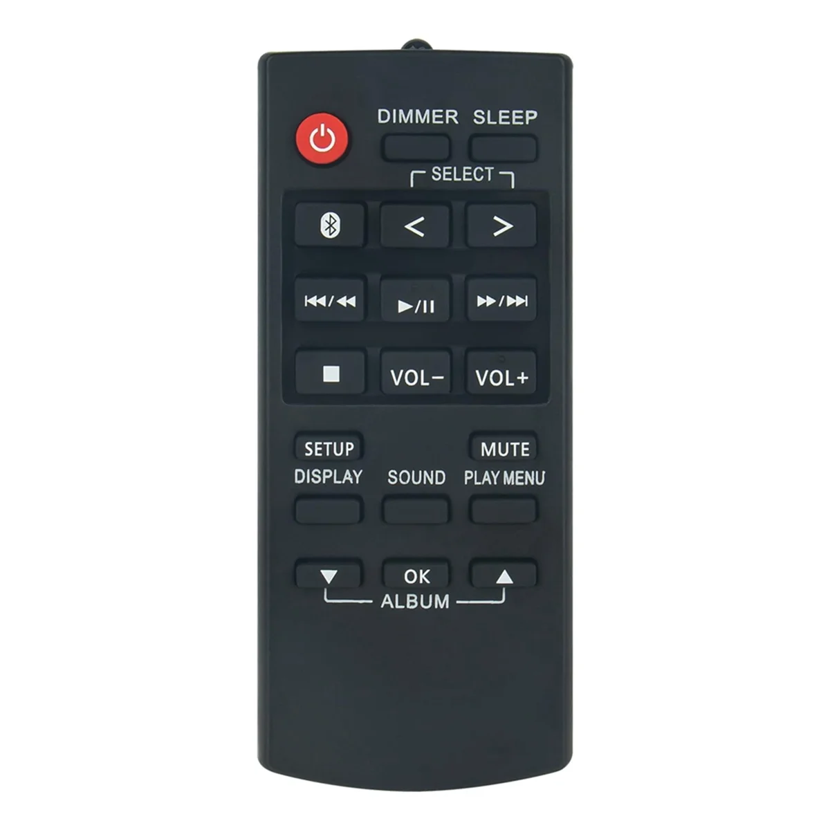 Telecomando Muslimex Sostituire Per Sistema Audio Altoparlante Panasonic Sa-Akx320Gs-K Sa-Akx520E-K Sc-Tmax10E-K Sc-Ua30