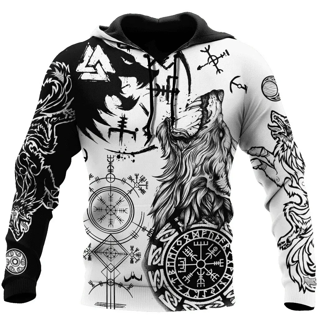 Skull Cross Tattoo 3D Printed Felpa Con Cappuccio Da Uomo Vintage Fashion 3D Printed Casual Extra Large Sports Shirt Harajuku Animal Clothing