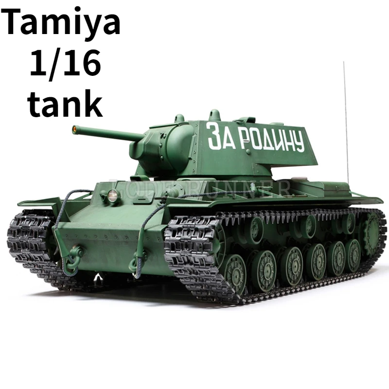 Tamiya Rc Tank Model 1/16 Russian Kv-1 Heavy Tank Kit Rc Crawler Chassis Tank Toy Per Adulti 56028