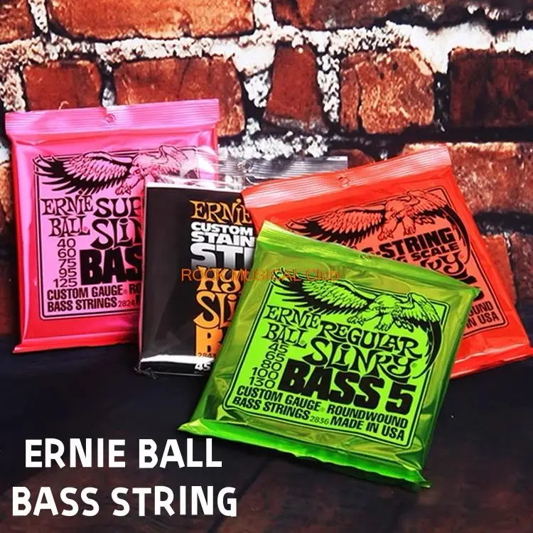 Ernie Ball Bass Strings Hybrid Slinky Nichelato Antiruggine 5 4 Corde Per Basso Strumenti Musicali 2824 2832 2833 2834 2836