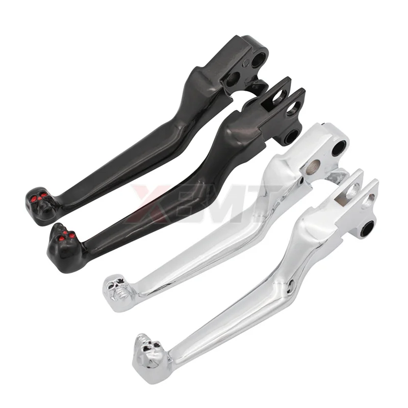 Moto Skull Freno Leve Frizione Per Harley Sportster Xl Dyna 1996-2003 1996-Più Tardi Softail 1996-2014 Touring 1996-2007