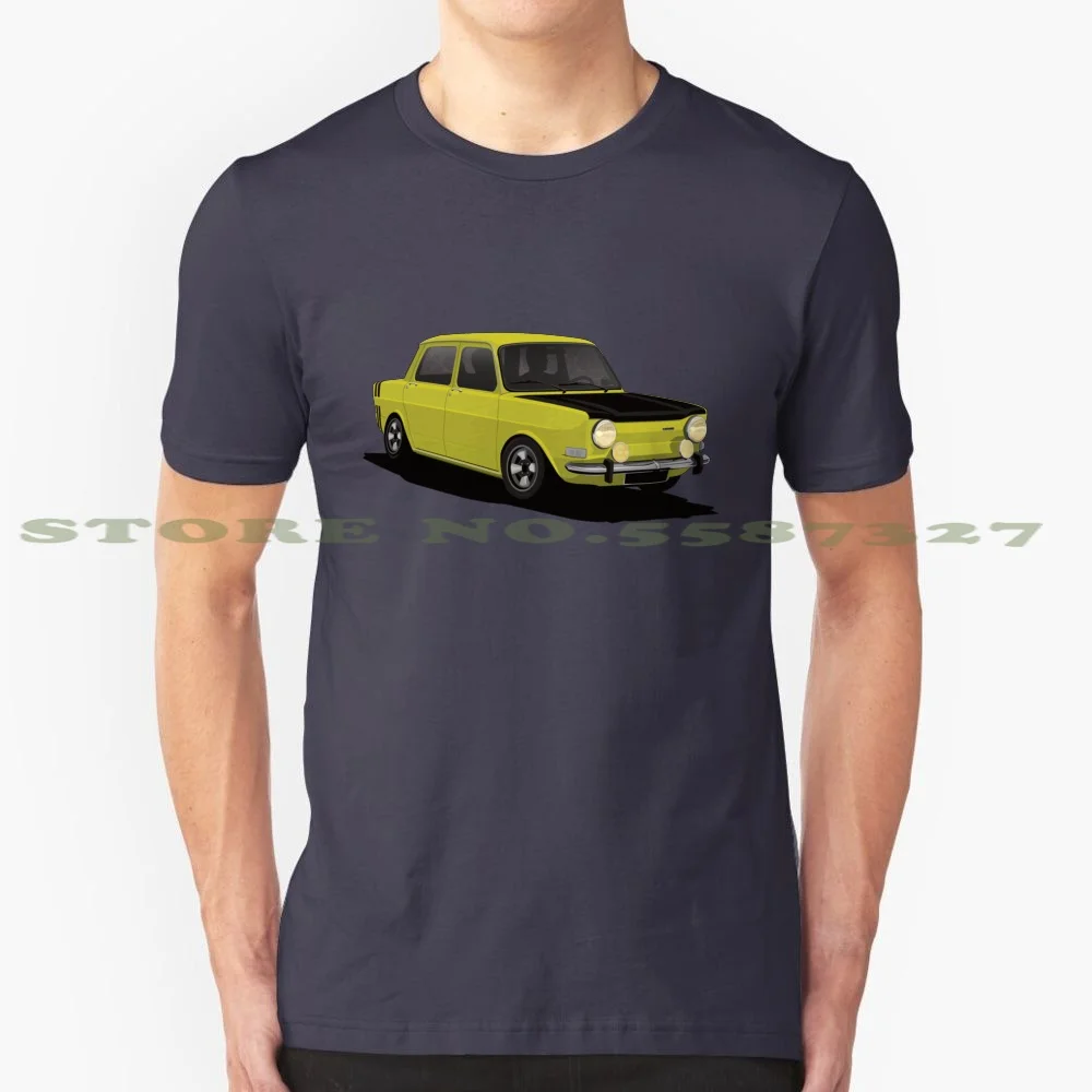 Simca 1000 Rallye Yellow Fashion Vintage Tshirt Magliette Simca Simca 1000 Simca Rallye Rallye Classic Car Vintage Car French