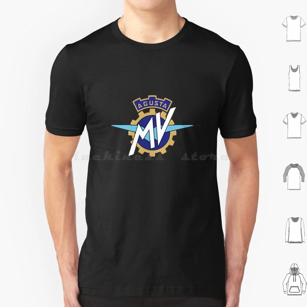 Mv Agusta Logo T Shirt Cotone Uomo Donna Stampa Fai Da Te Mv Agusta Moto Mv Agusta Portafoglio Mv Agusta Manica Lunga