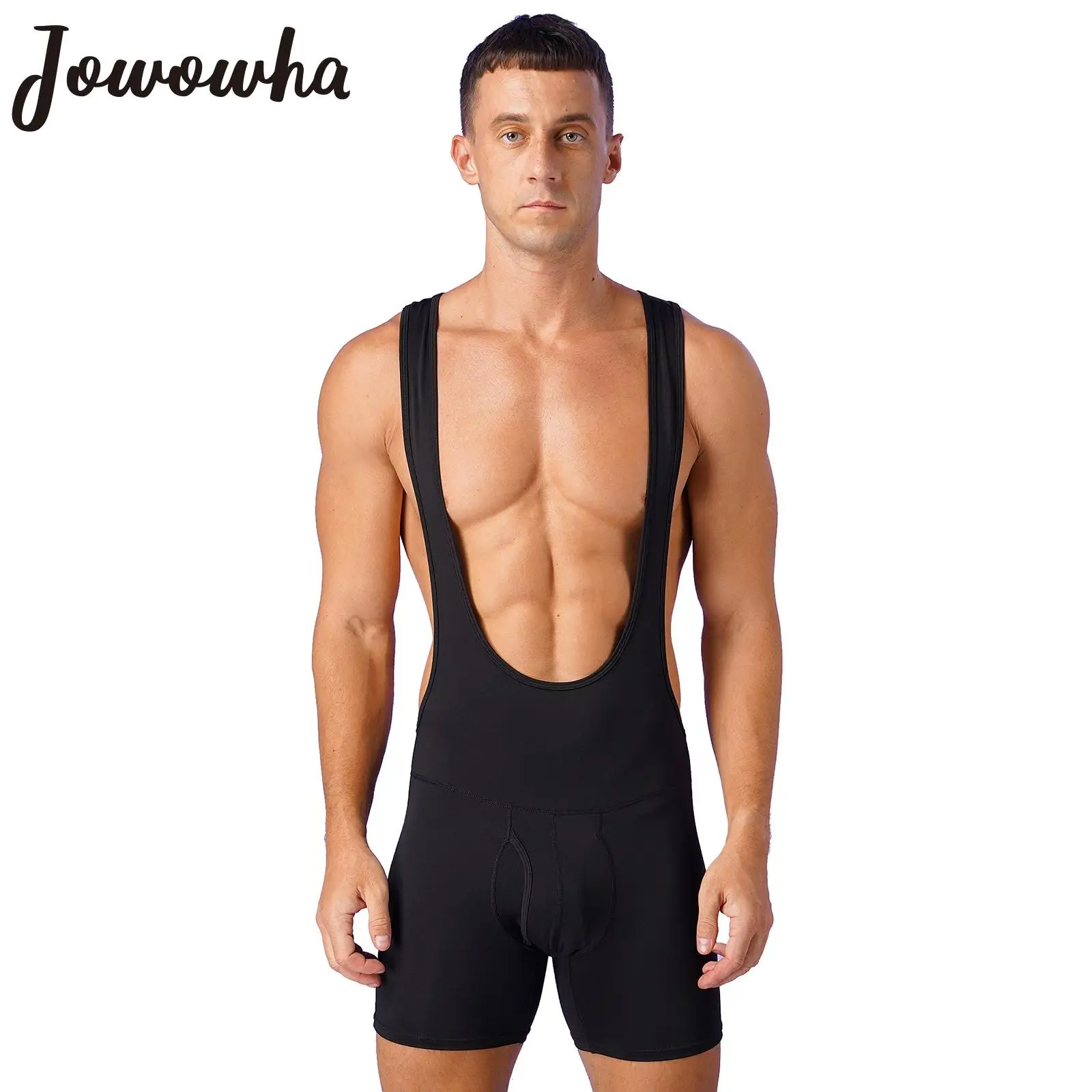 Costume Da Bagno Intero Da Uomo Costume Da Bagno Bulge Pouch Canotta Wrestling Shapewear Palestra Bodybuilding Allenamento Elastico Tuta Costume Da Ba