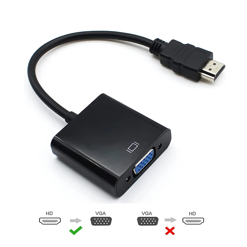 Per Laptop Desktop Pc Hd Port To Vga Adapter Cavo Convertitore Maschio-Femmina Il Computer Si Collega Al Monitor Del Proiettore Display Hd2Vga