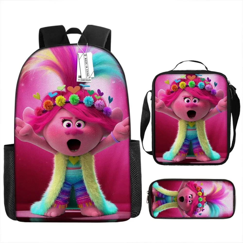 Trollor'S Poppy Branch Zainetto Zaino Lunch Bag Astuccio Regalo Per Bambini Studenti