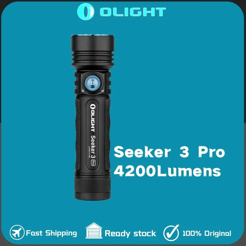 Olight Seeker 3 Pro Torcia Ricaricabile Potente E Magnetica Il Sensore Di Prossimità Intelligente Da 4200Lumen Include Una Batteria Da 5000Mah