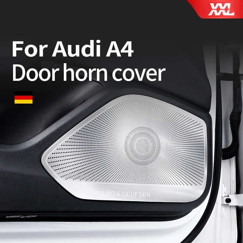 Per Audi A4 B9 2021 2020 2019 Limousine Sedan Door Horn Cover Refitting Interior Sound Adesivo Decorativo Protettivo