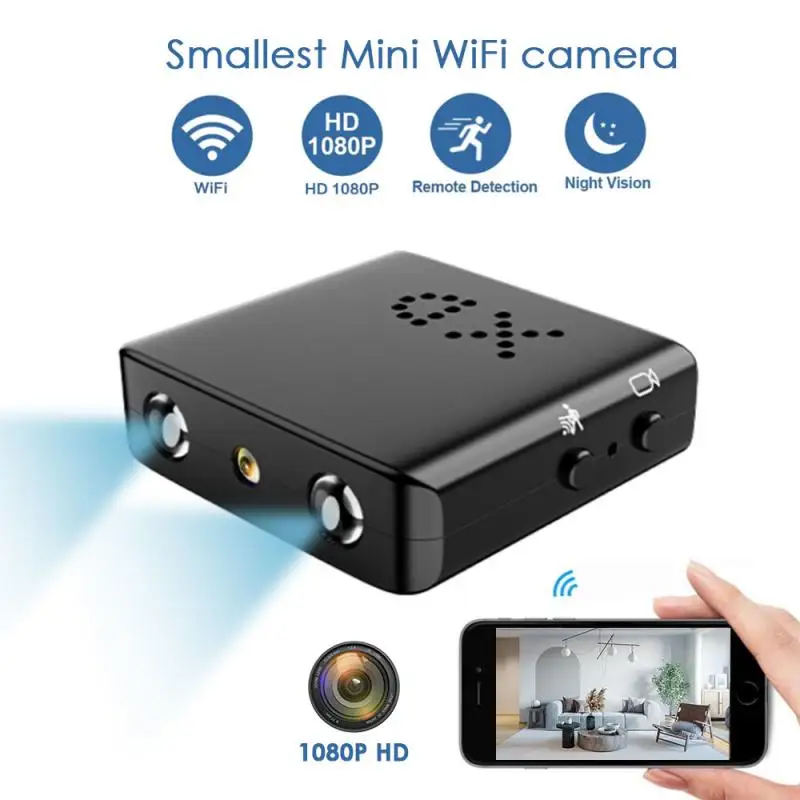 Xd Mini Camera Wifi 1080P Wireless Piccole Videocamere Mini Cam Portatile Telecamera Di Sicurezza Per Visione Notturna A Infrarossi Intelligente