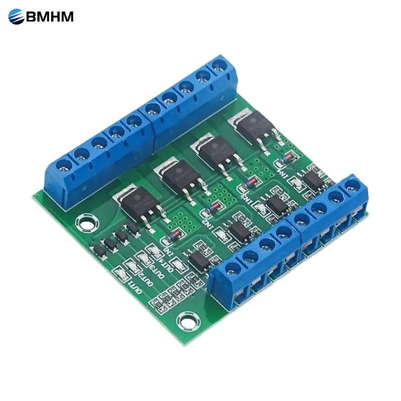 Scheda Controller Interruttore Trigger A Impulsi Mos Fet A 4 Canali Pwm Optoaccoppiatore Scheda Driver Opto-Isolatore Per Luce Led Motore