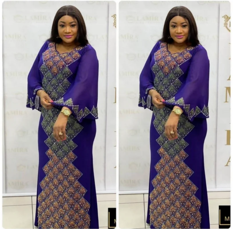 Abiti Africani Autunnali Per Le Donne African Femme Dashiki Abaya Diamonds Maxi Dress Africa Clothes Ankara Dresses