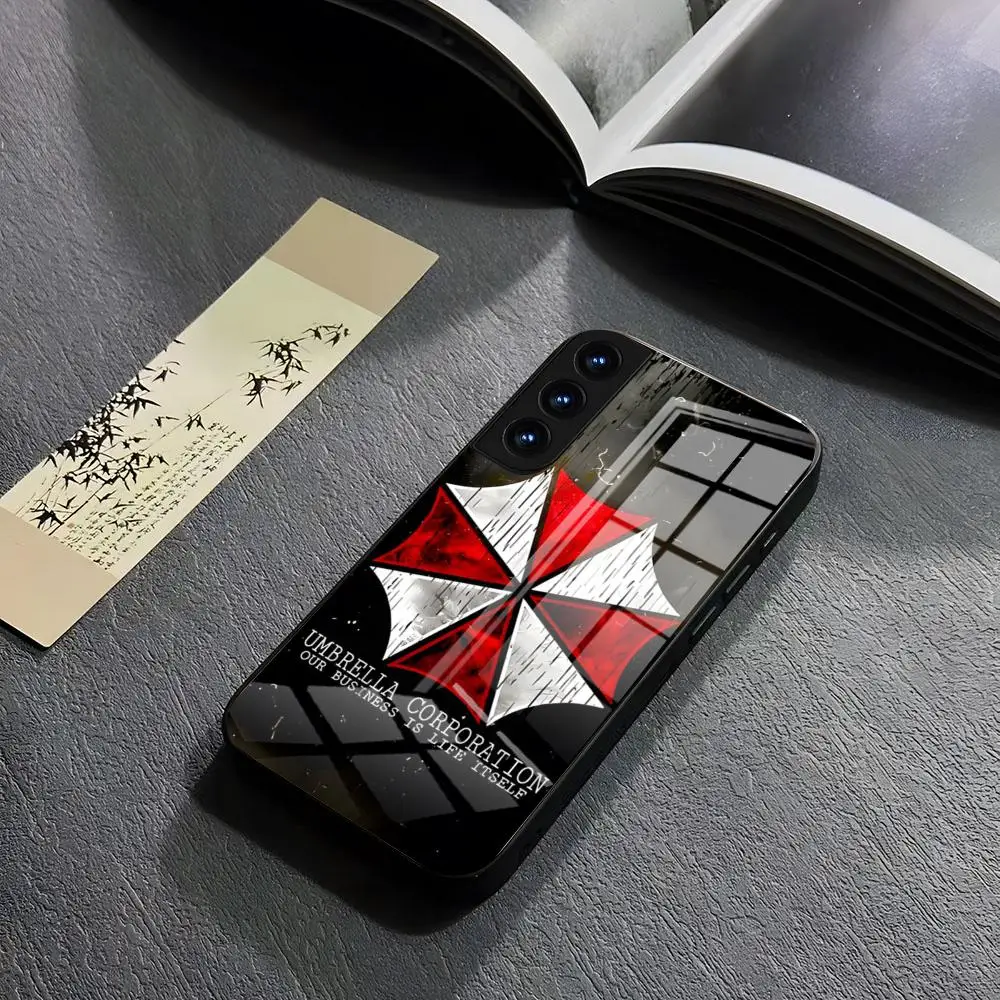 Custodia Per Telefono Umbrella Corporation Per Samsung S 24 Ultra Plus 23 22 21 20 A 34 54 53 Note20 M 54 Cover In Vetro