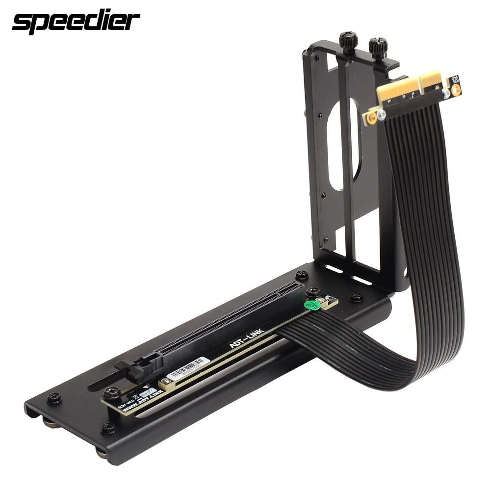 Riser Pci Express 4.0X4 A X16 Cavo Riser Flessibile Gen4 Rtx 3090 Schede Video Cavo Di Prolunga Staffa Gpu Verticale