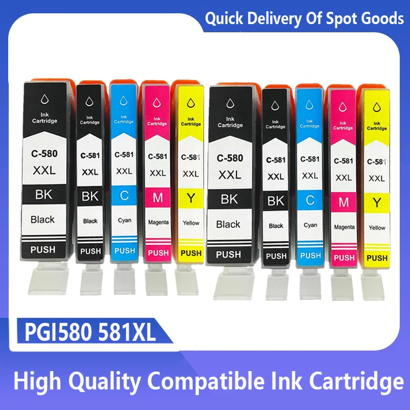 Per Canon 580 581 Pgi-580 Cli-581 Pgi580 580Xl Cartuccia Di Inchiostro Per Stampante Canon Pixma Tr7550 Tr8550 Tr 7550 Ts6150 Ts6151 6150