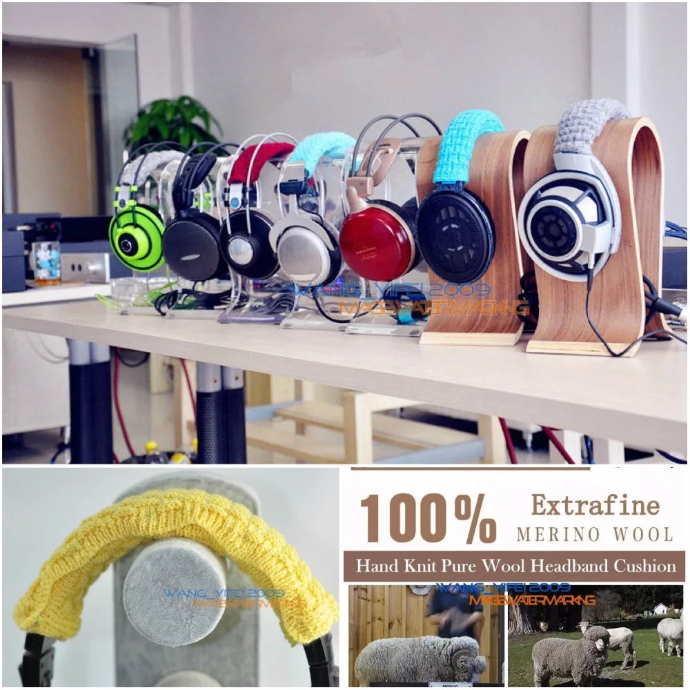 Cuscino Per Fascia In Pura Lana Intrecciata A Mano Per Sennheiser Game One, Gioco Zero Pc Gaming Over Ear Cuffie Cuffie Fascia Per La Testa Superiore
