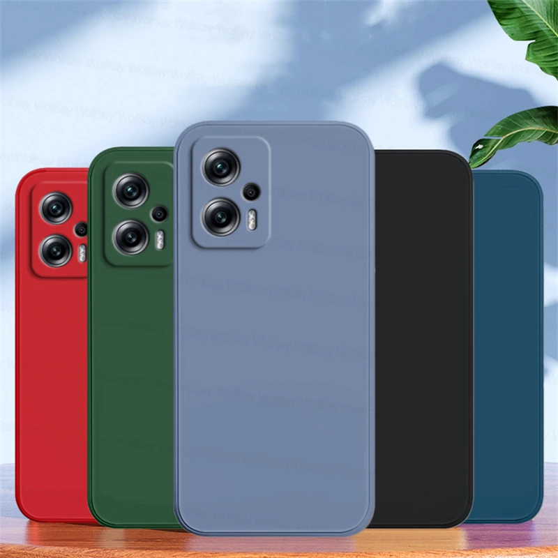 Per Xiaomi Poco X4 Gt 5G Custodia Xiaomi Poco X4 Gt X4 Pro Nfc Cover Antiurto Silicone Liquido Soft Tpu Phone Cover Nera Poco X4 Gt