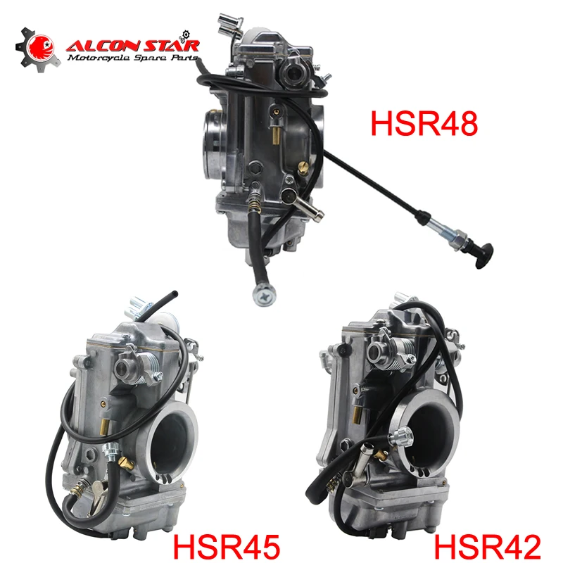 Alconstar- Hsr42 Hsr45 Hsr48 Moto Mikuni Carburatore Carburatore Carb Per Harley Evo Twin Cam Sportster 883 Tour Glide Softail