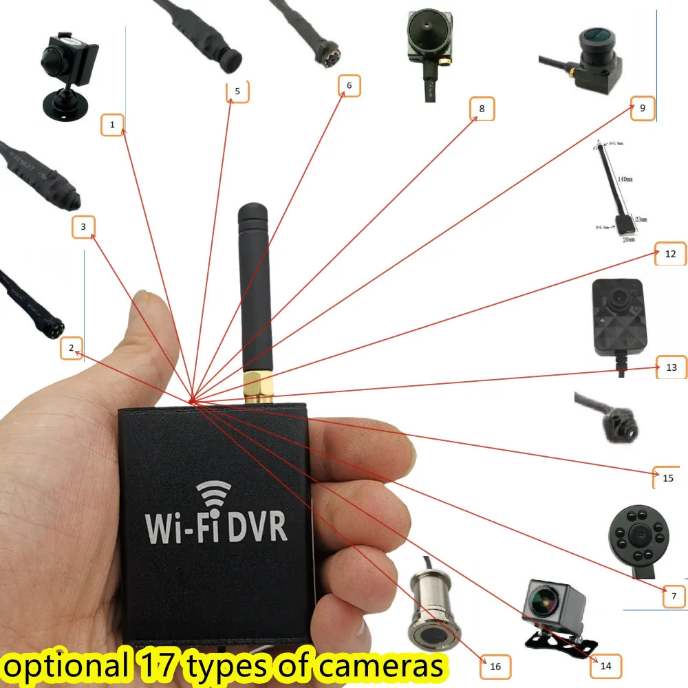 Hd Mini Dvr Kit 1Ch1080P Dvr Onvif Wifi Recorder 2Mp 1Mp Mini Camera Kit Videoregistratore Mini Registratore Ahd Dvr Kit