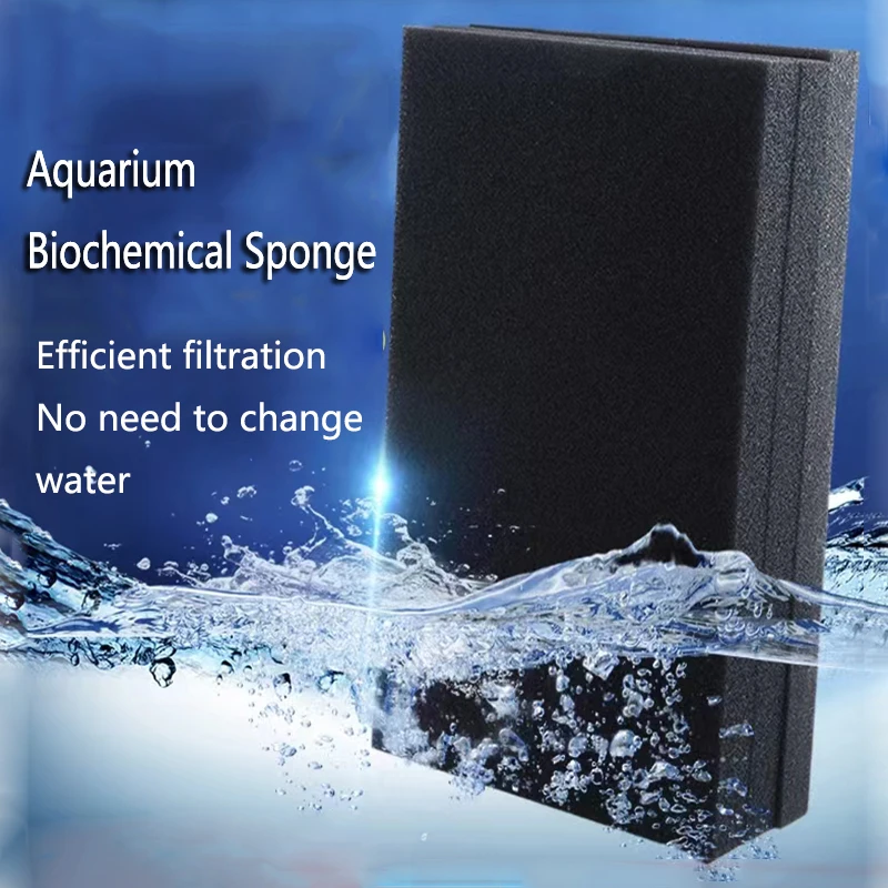 Filtro Per Spugne Per Acquari In Cotone Nel Filtro Pratico Serbatoio Per Pesci Biochimici Spong Pond Schiuma Nera Spong Accessori Per Acquari