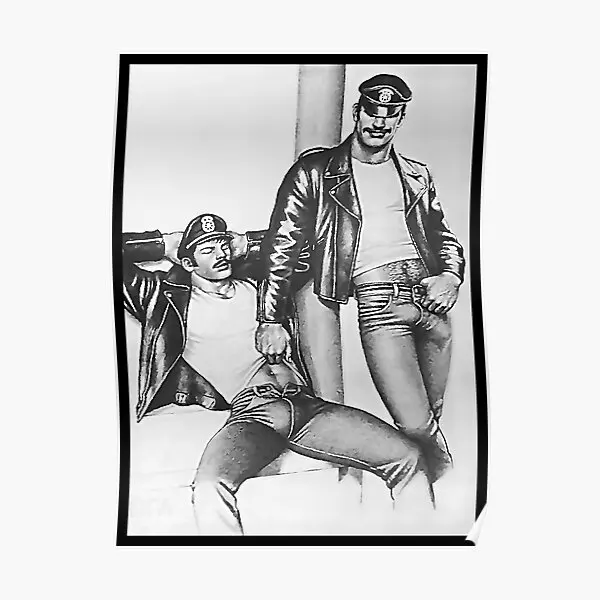 Vintage Tom Of Finlandia Frisky Duo Poster Murale Vintage Funny Room Print Picture Home Wall Painting Decoration Modern No Frame