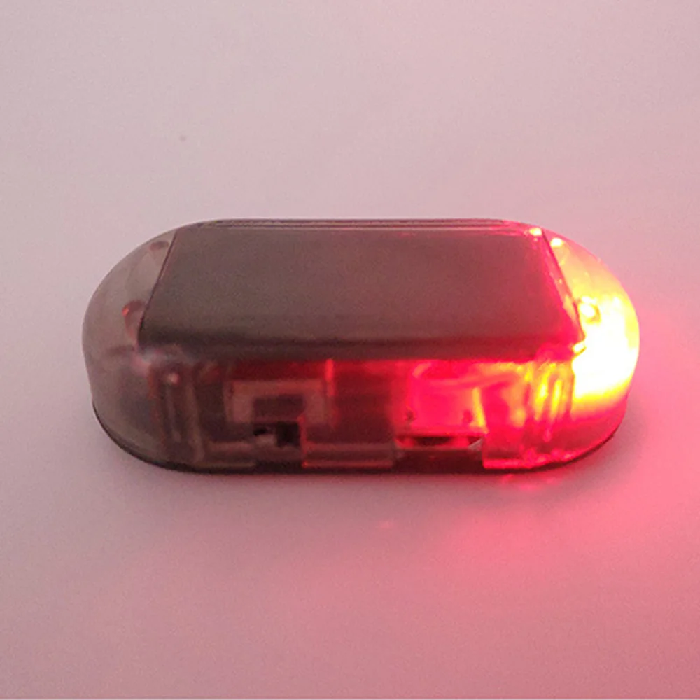 Solar Power Universal Car Alarm Led Light Security System Avvertimento Theft Flash Lampeggiante Fake Solar Car Led Light Red Blue Lamp