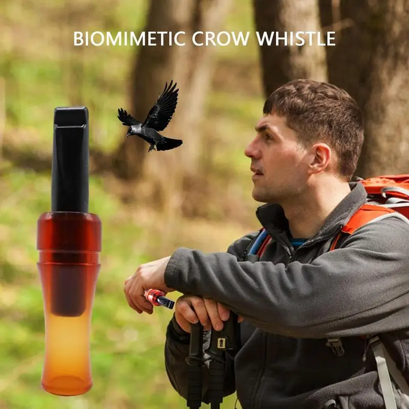 Crow Caller Strumenti Di Caccia Stimolante Crow Suoni Realistici Fischietto Autentico Fischietto Da Caccia Marrone