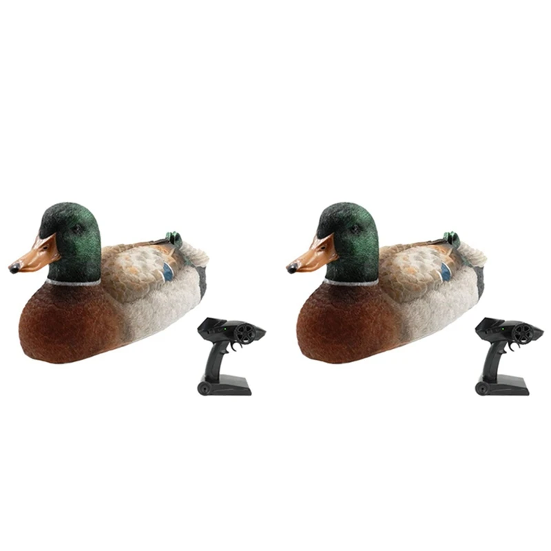 2X V201 Rc Boat Rc Duck Boat 2.4Ghz Hunting Motion Remote Control Duck Boat Waterproof