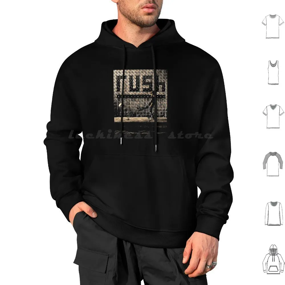 Felpe Con Cappuccio Kick Skeleaton Manica Lunga Rush Band Music Trending Rush Band Vendita Sconto Rush Band Group Stuff Rush Band
