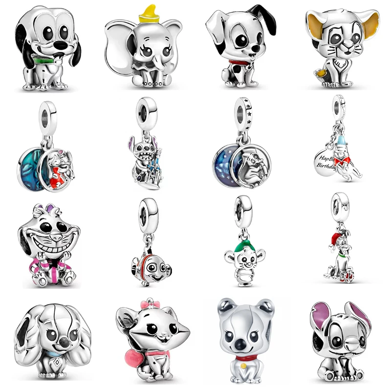 New Fashion Charm Original Kitten Elephant Fish Beads Adatto Per L'Originale Pandora Ladies Bracciale Accessori Per Gioielli