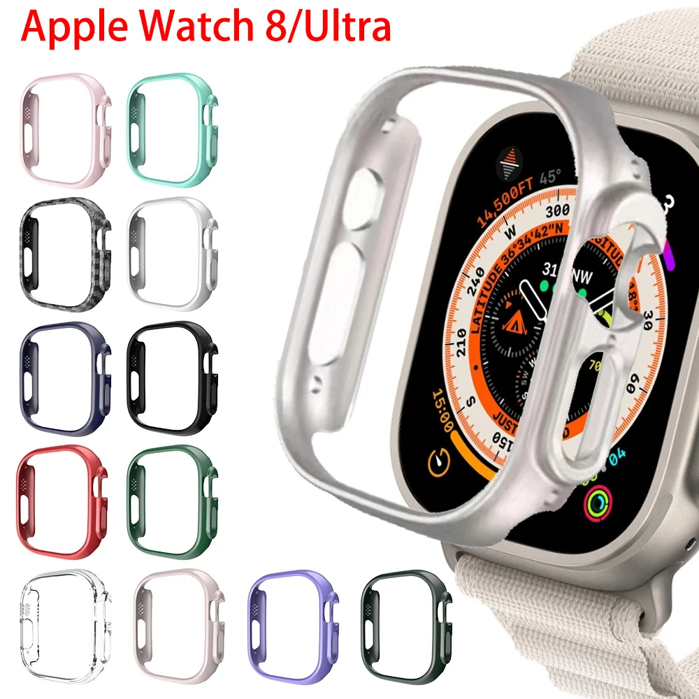Custodia Per Apple Watch Ultra 49Mm Hard Pc All-Around Telaio Paraurti Protettivo Per Iwatch Apple Watch Ultra 2 49Mm Accessori