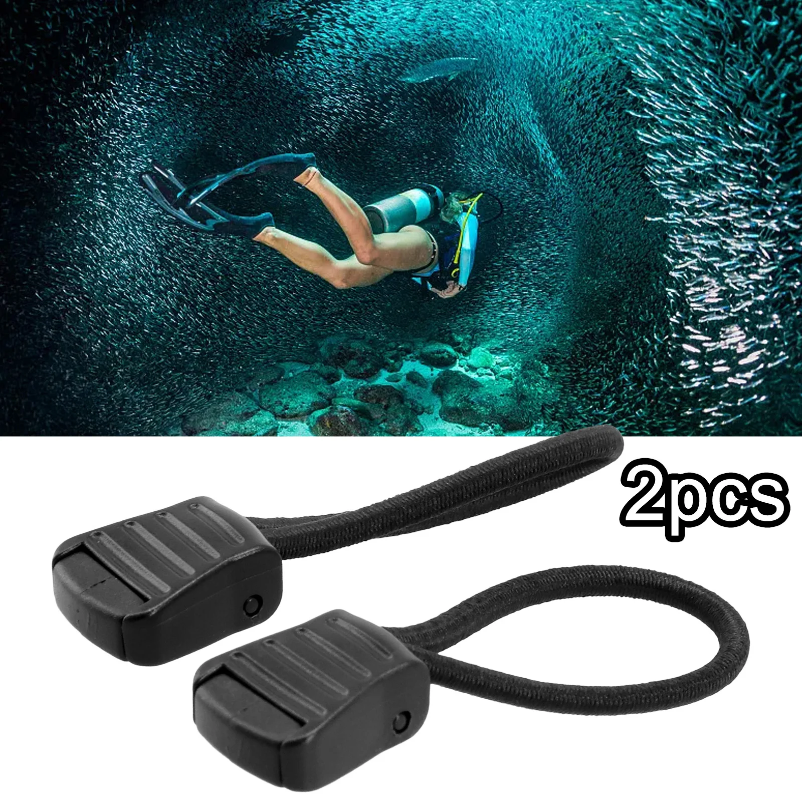 2Pc Scuba Diving Dive Diver Clip Fermaglio 2Pc Scuba Diving Dive Diver Clip Per Tubo Flessibile Retainer2Pc Scuba Diving Diver Tubo Cl