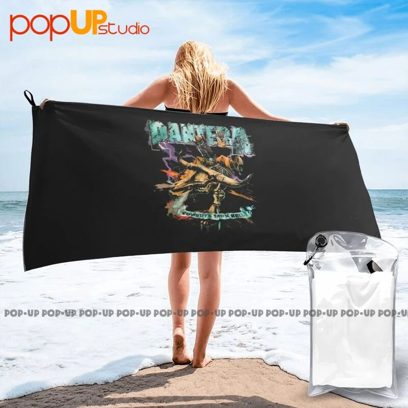 Pantera Vintage Rider Quick Dry Towel Large Bathrobe Bath Towel Sports Towel