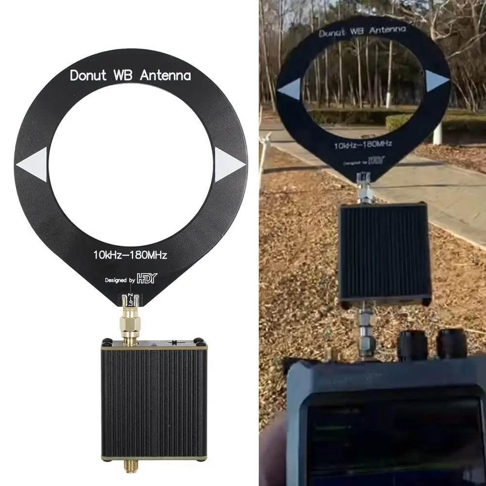 Antenna Donut Am Mw/Sw-Mini Antenna Ad Anello Per Ricevitore Hfdy Malahiteam Dsp Dsp2 Con Onda Centrale Hf E Tuning A Onde Corte