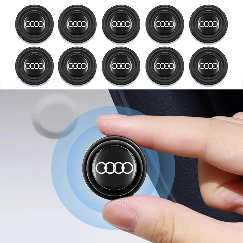 10 Pz Silicone Car Door Shock Stickers Ammortizzatore Ammortizzatore Interruttore Ammortizzatore Ammortizzatore Per Audi Sline A6 A7 A8 Q3 Q5 Rs3 Rs4 