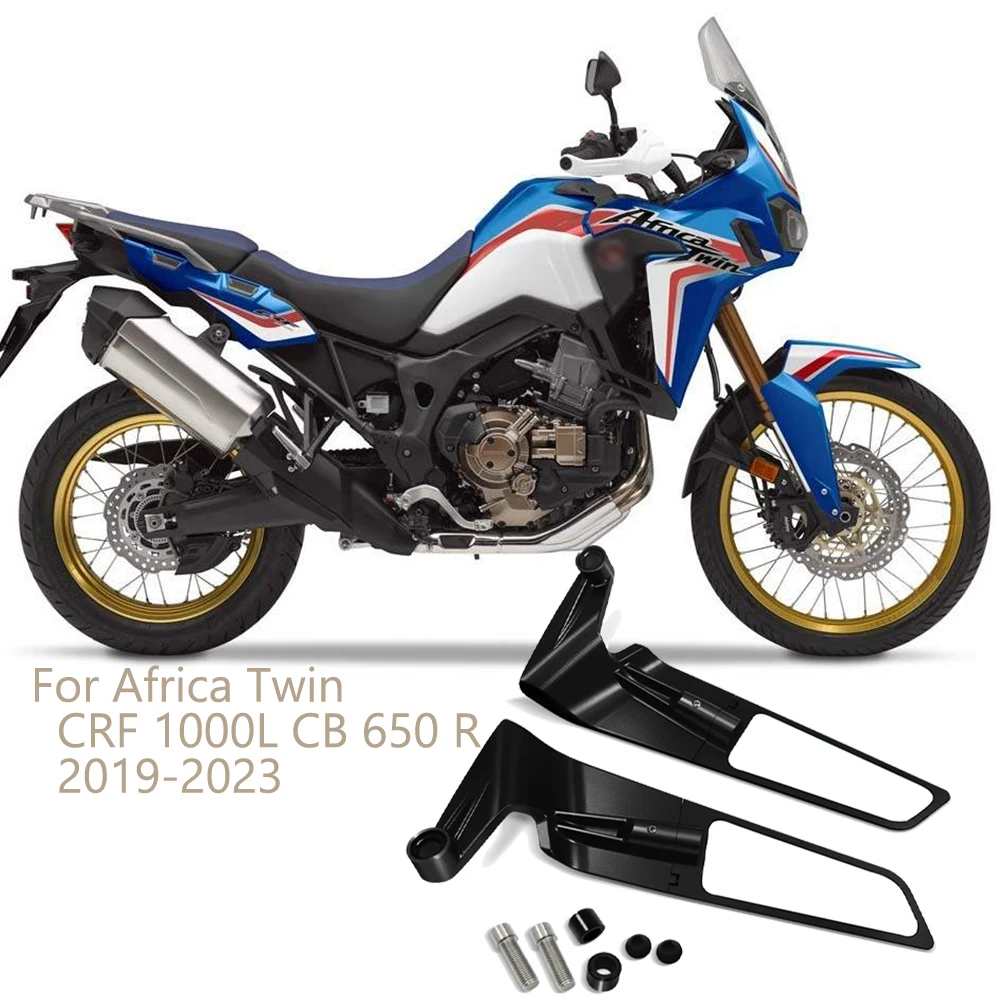 Per L'Africa Twin Crf 1000L Cb 650 R Specchi Stealth Winglets Mirror Kit Per Ruotare Specchi Regolabili