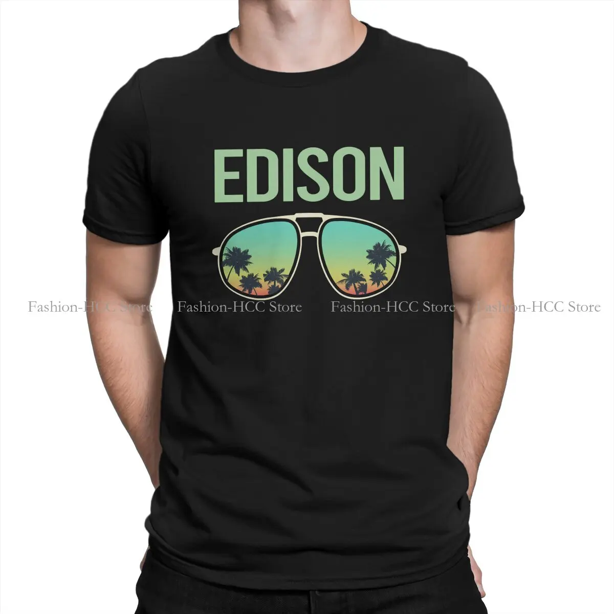 Cool Glasses Hipster Magliette In Poliestere Great Inventor Edison Male Harajuku Top T Shirt O Neck