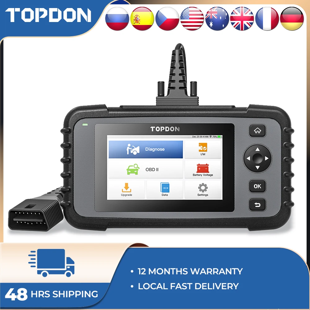 Topdon Artidiag500 Strumento Diagnostico Per Auto Sistemi Completi Scanner Obd2 Motore Diagnostico Abs Srs Strumento Di Scansione Della Trasmissione L