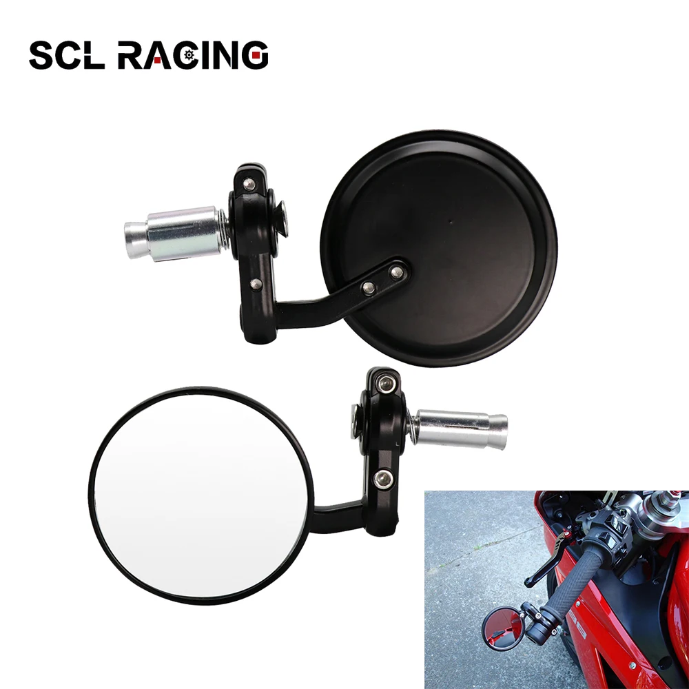 Alconstar New 18Mm Maniglia Bar End Specchietti Retrovisori Accessori Moto Scooter Moto Specchietti Retrovisori Specchietti Retrovisori Moto