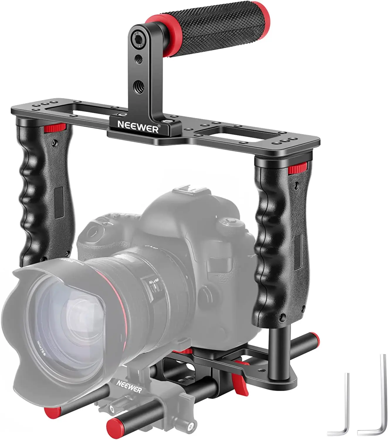 Neewer Videocamera In Lega Di Alluminio Video Cage Film Making Kit Per Canon Sony Fujifilm Nikon Dslr Camera E Videocamera