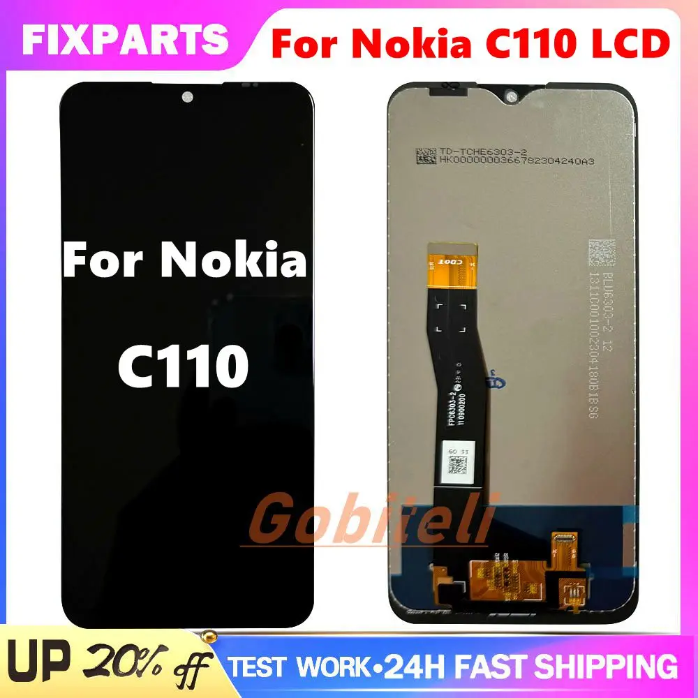 Lcd Testato Per Nokia C110 Display Lcd Touch Screen Digitizer Assembly Parti Di Ricambio Per Nokia C110 Lcd