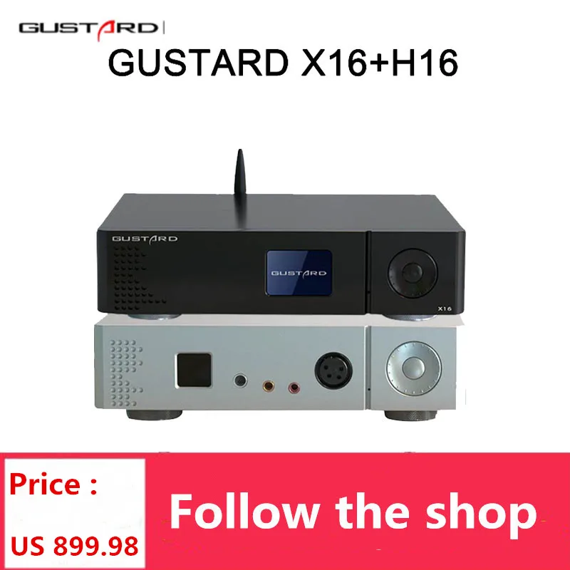 Gustard Dac-X16 Mqa Decoder H16 Amplificatore Per Cuffie Decodifica Completa Dual Es9068 Bluetooth 5.0 Dsd512 Xu216 Usb Iis X16