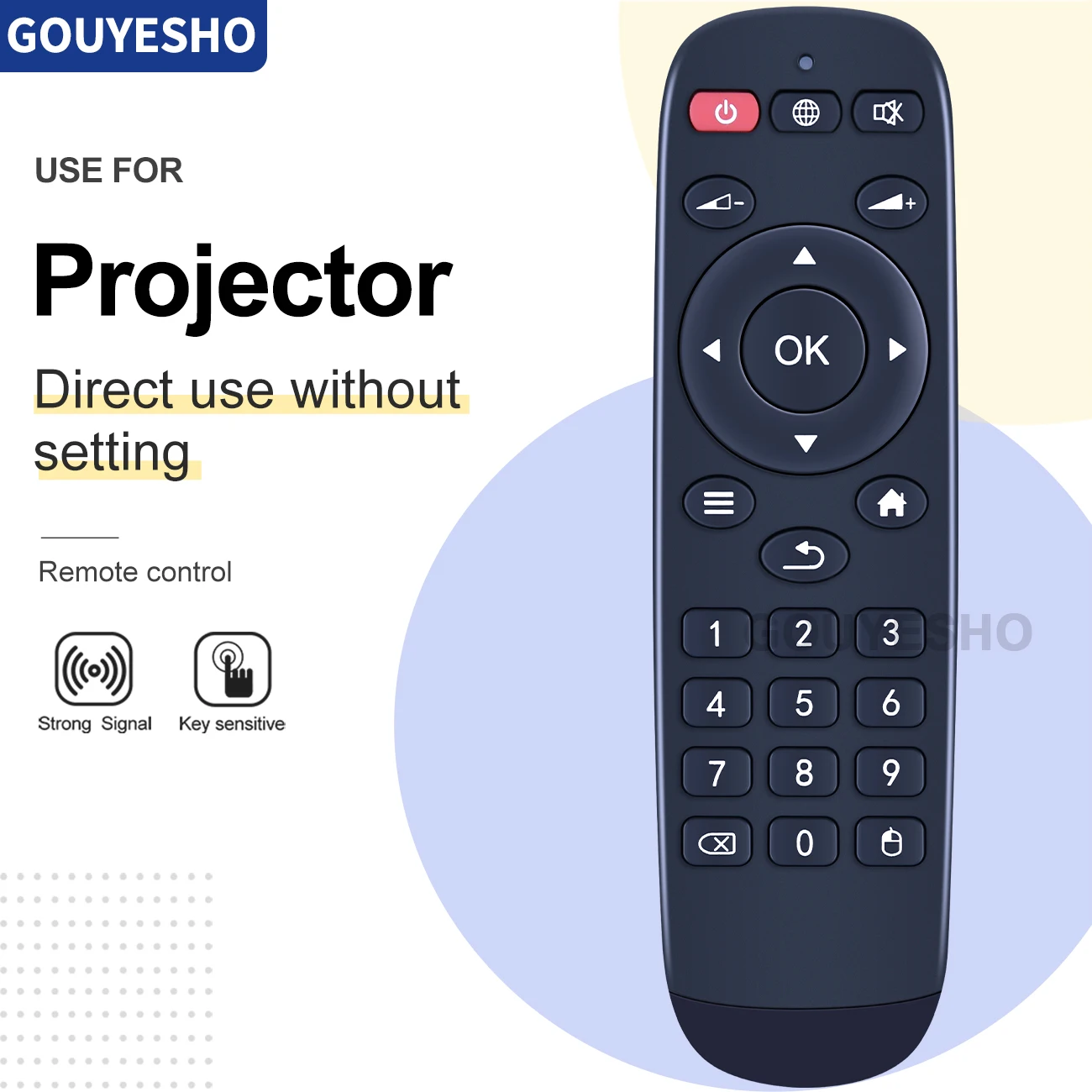 Nuovo Telecomando Per Proiettore M8 Android Tv Box Matricom G-Box Q P8(1 G8G)