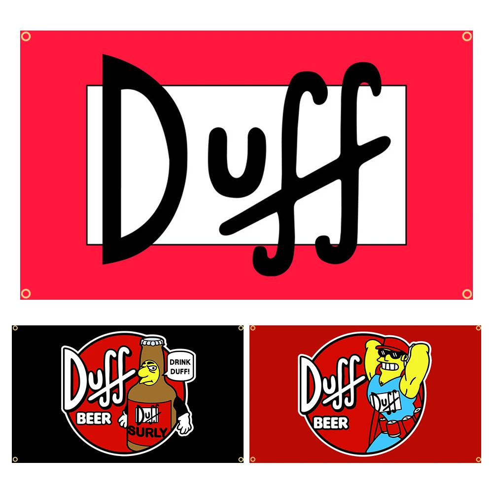 90X150Cm Duffs Beer Flag Poliestere Stampato Decorazione Banner Gioielli