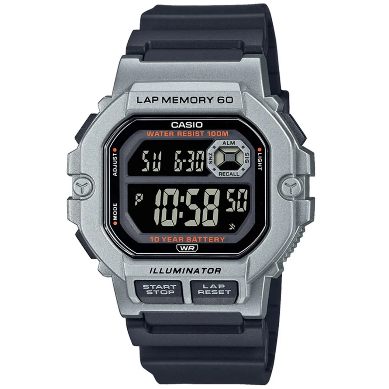 Casio Runner Series Ws-1400H-1Bv Led Light Water Resist 100M Sport Watch Casio Runner Series Ws-1400H-1Bv Led Light Water Resist 100M Sport