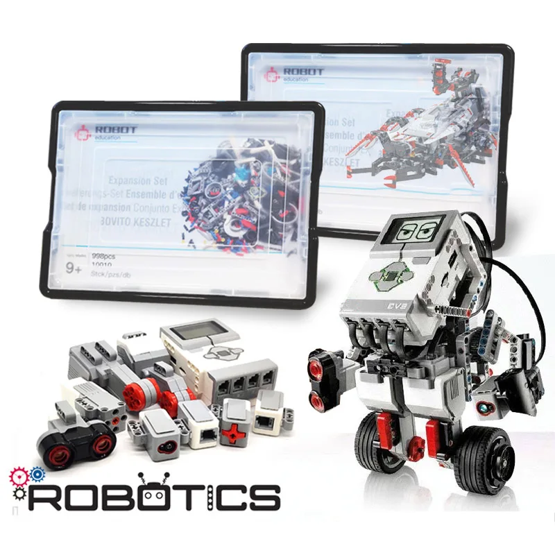 Nuovo Educativo Dacta Mindstorms Ev3 Core Set Building Block Espansione Mattoni Set Robot 45544 45560 Ev3 Programma Giocattoli Intelligenti