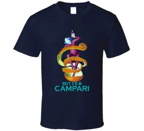 Maglietta Per Antipasti Italiani Amari Campari Bitter Maniche Lunghe O Corte